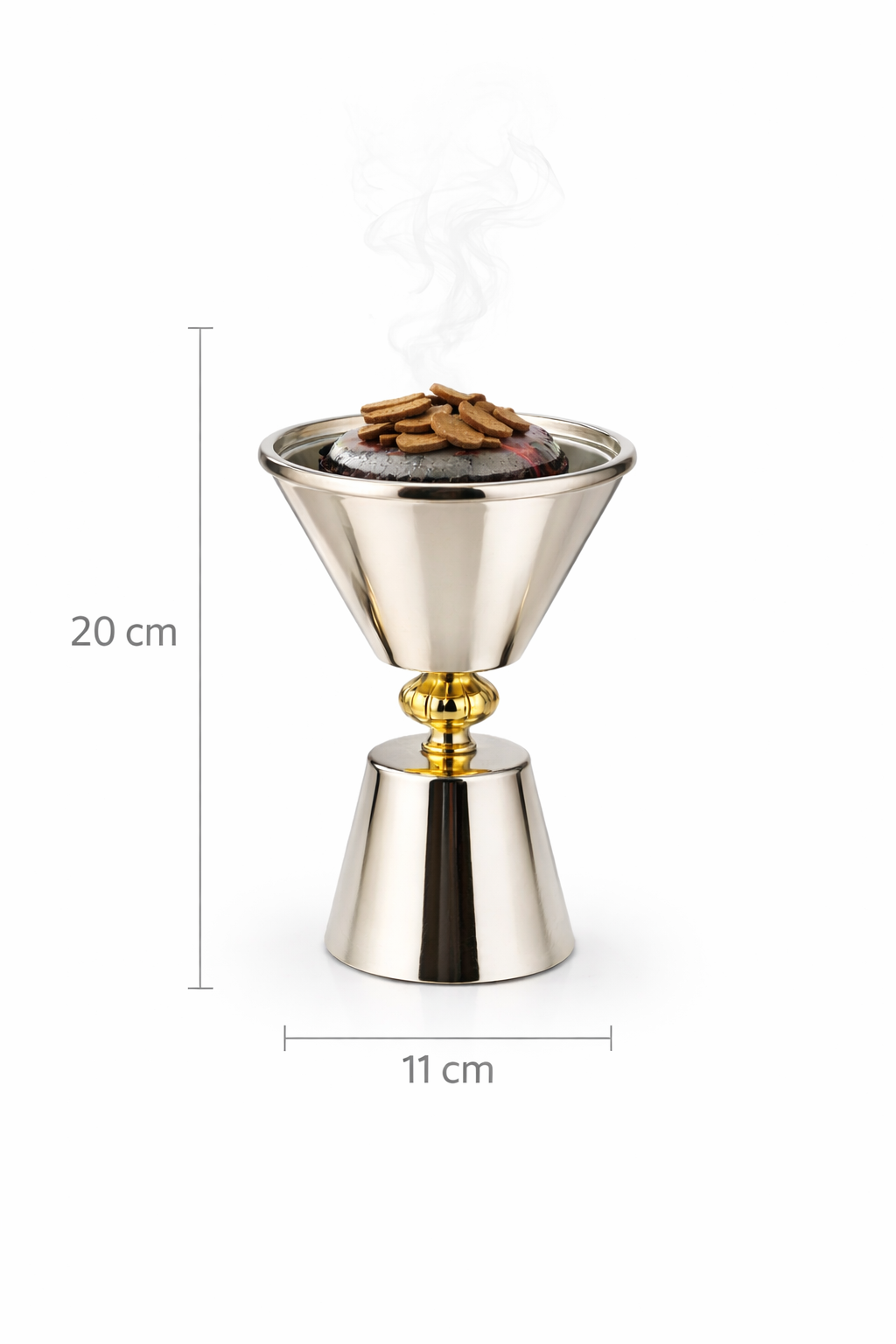 Luxury Stainless Steel Bakhoor Burner | Elegant Oud & Incense Burner for Home & Majlis – Vendix