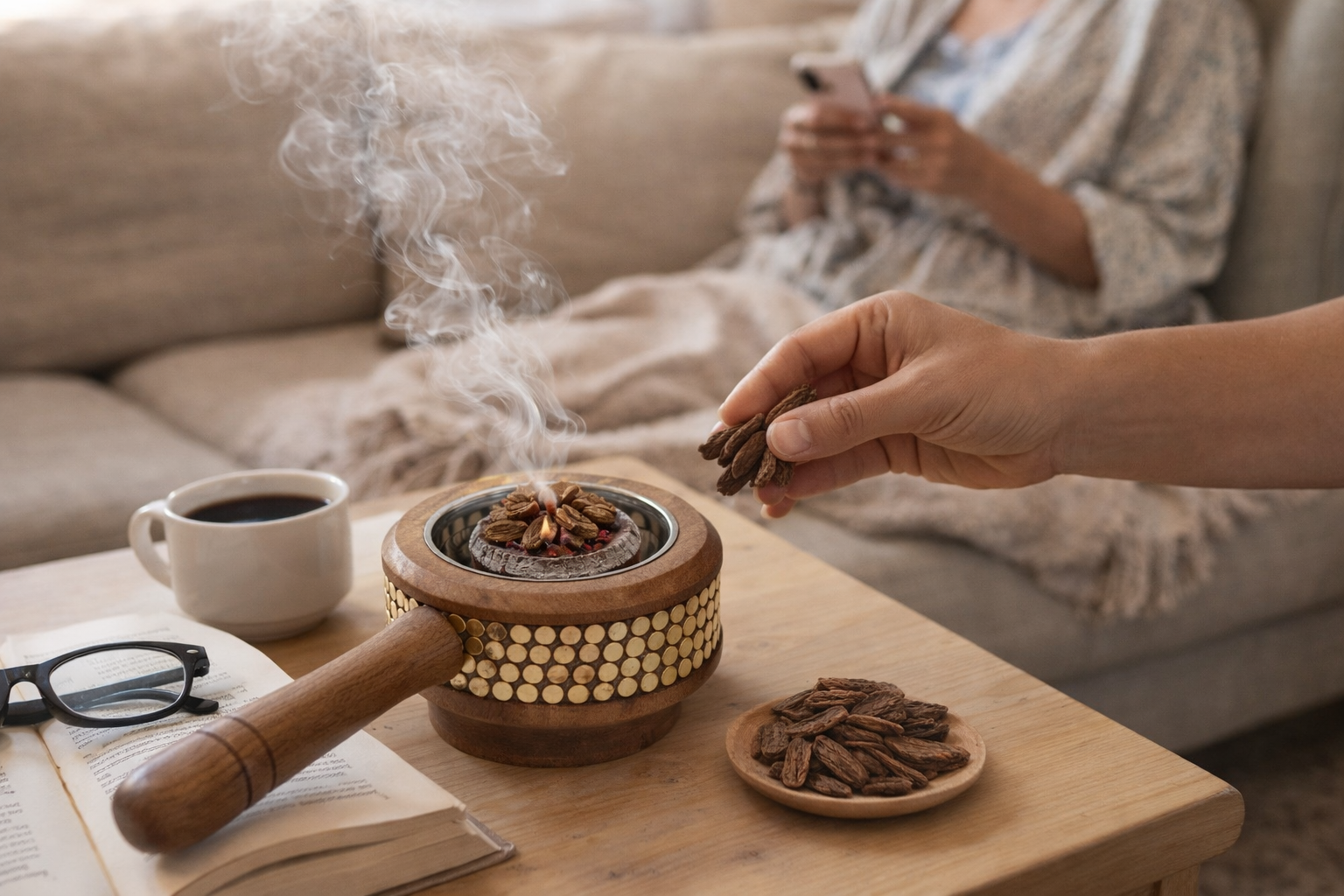 Luxury wooden Bakhoor Burner | Elegant Oud & Incense Burner for Home & Majlis,  مبخرة بخور – Vendix (Copy)