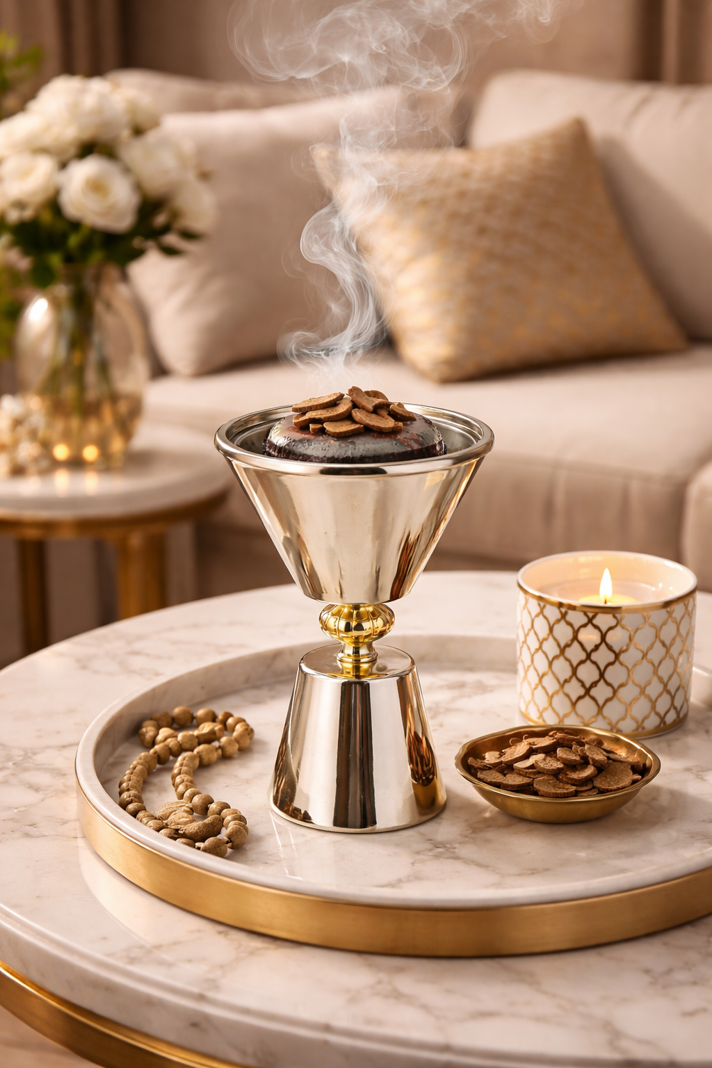 Luxury Stainless Steel Bakhoor Burner | Elegant Oud & Incense Burner for Home & Majlis – Vendix